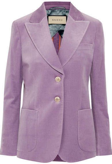 gucci blazer dress|gucci lilac velvet blazer.